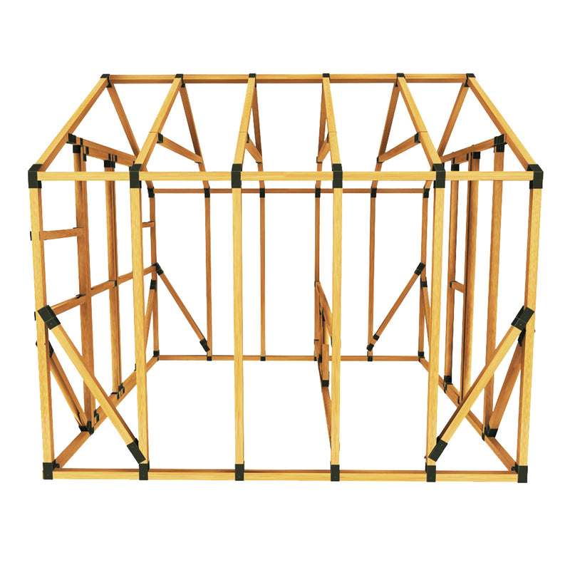 10X10 Chicken/Poultry Coop & Run Kit - E-Z Frame Structures